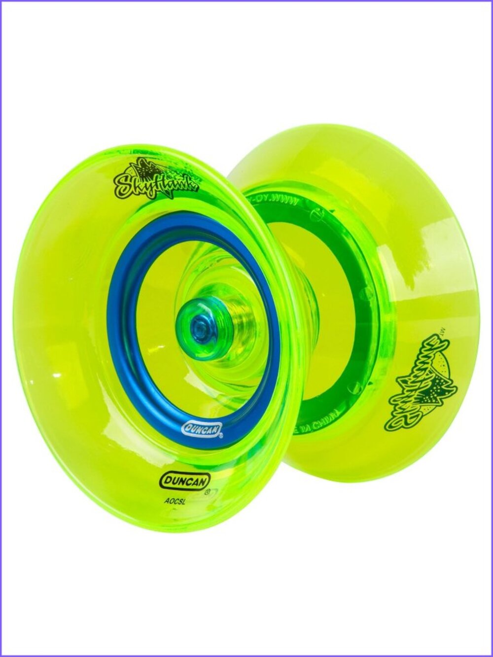 Duncan Plastic Yo-Yo Skyhawk Advanced Level - Green New Sealed For Age 12+